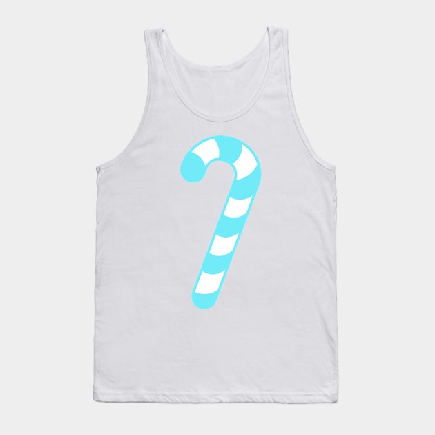 AQUA CANDY CANE - CUTE CHRISTMAS DESIGN Tank Top by iskybibblle